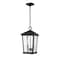 Z-Lite Beacon 2 Light Outdoor Chain Mount Ceiling Fixture, Black & Clear Beveled 568CHB-BK - alternate 4